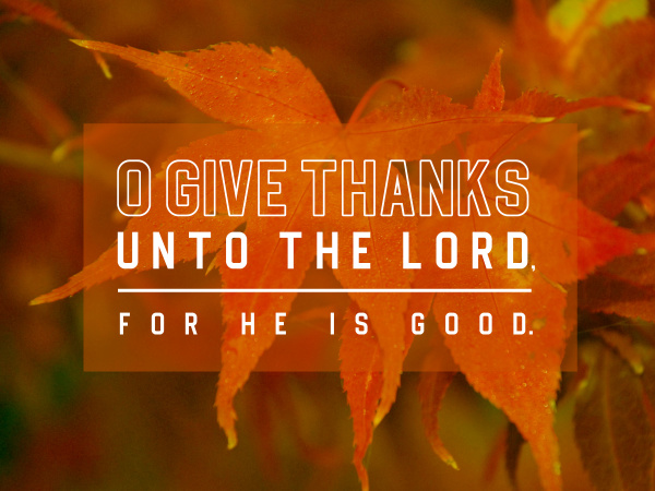 Community-Wide Service to Offer God Our Thanks